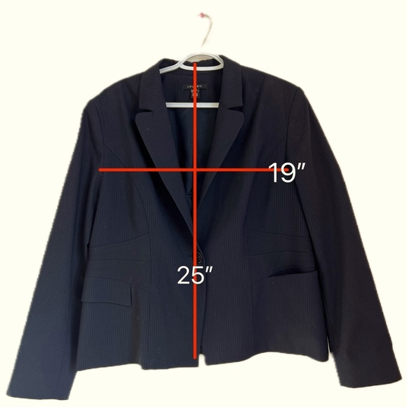 Vintage black stripe blazer - Picture 4 of 6